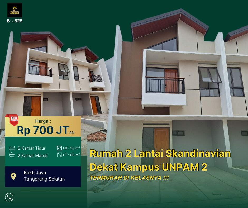 Dijual Rumah 2 Lantai Tangerang Selatan